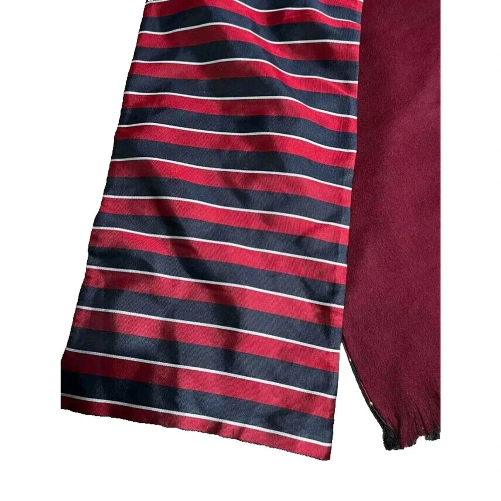 wallachs Wraps Women CASHMERE WOOL Silk Red Black scarf One Size A000363